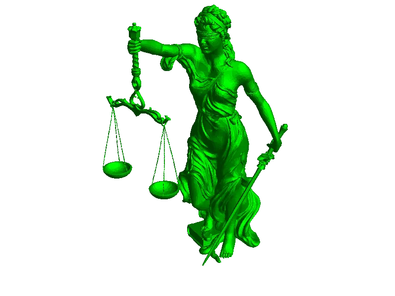 old lady justice - standbeeld - gubbins