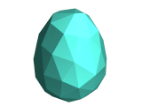 Egg Low Res Lowpoly-0
