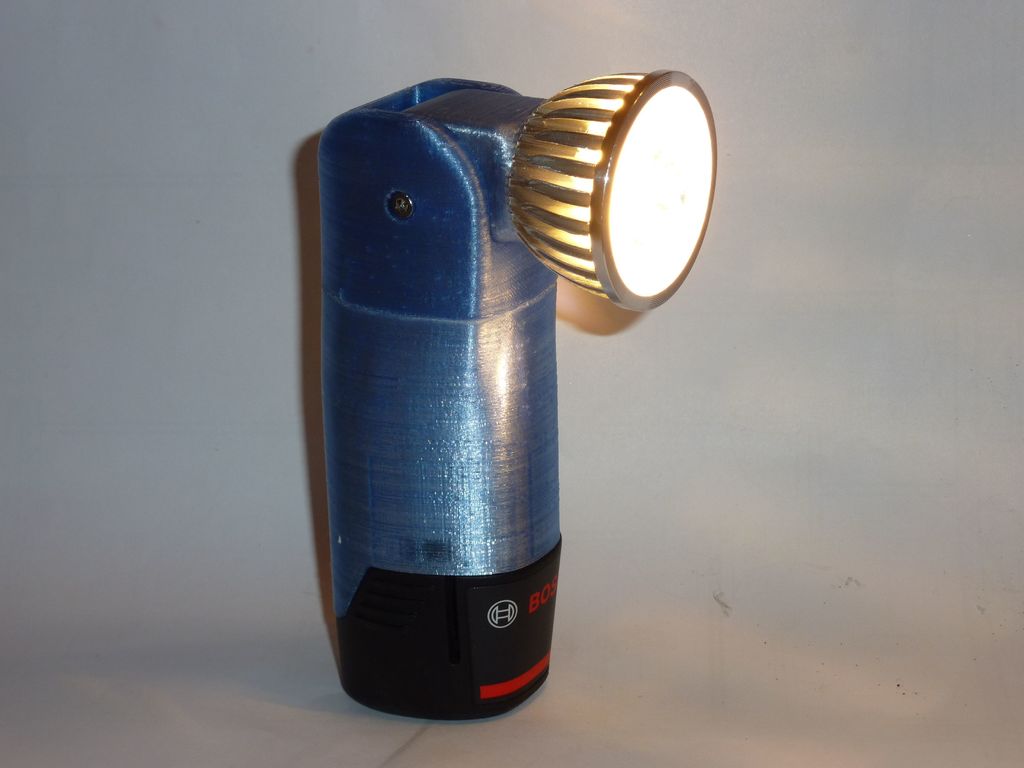 Bosch 12V flashlight with adjustable head 3D Modelle