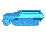 Half Track WW2 transport truck-0