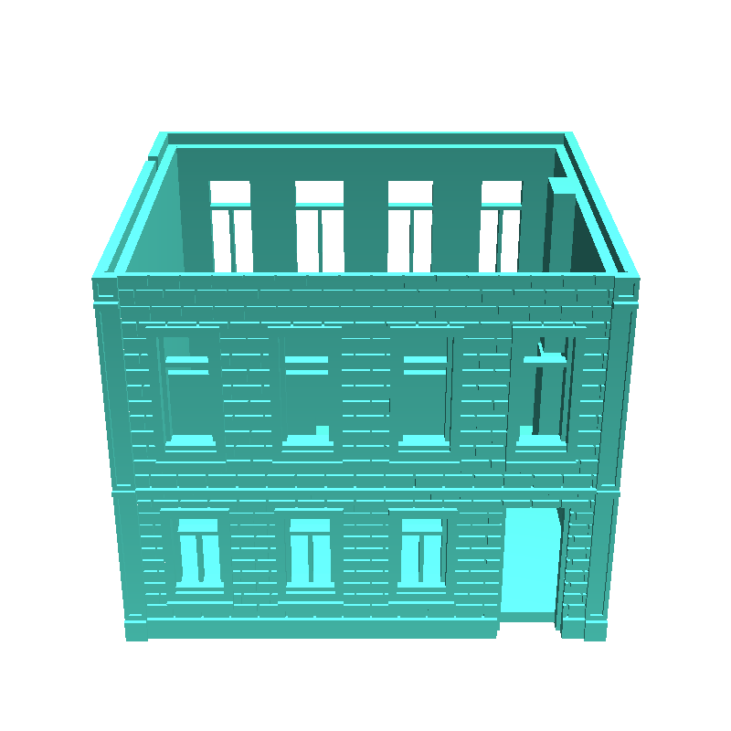 European House Set (Arnhem, Netherlands) (ruined version) -