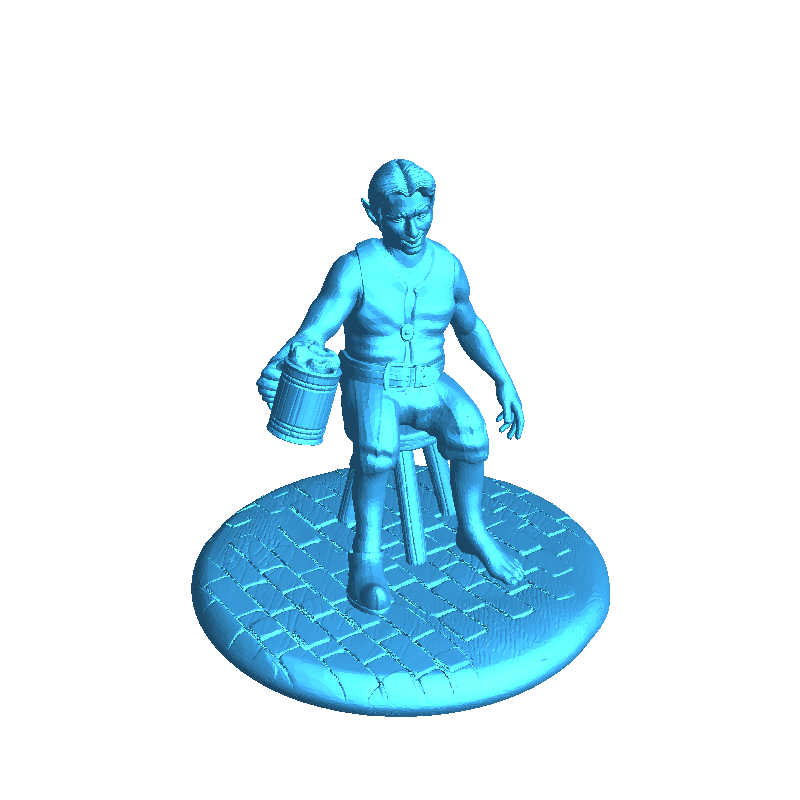 Halfling Seated Bar Guest