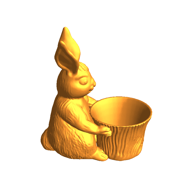 Easter Bunny Toy Pot Planter