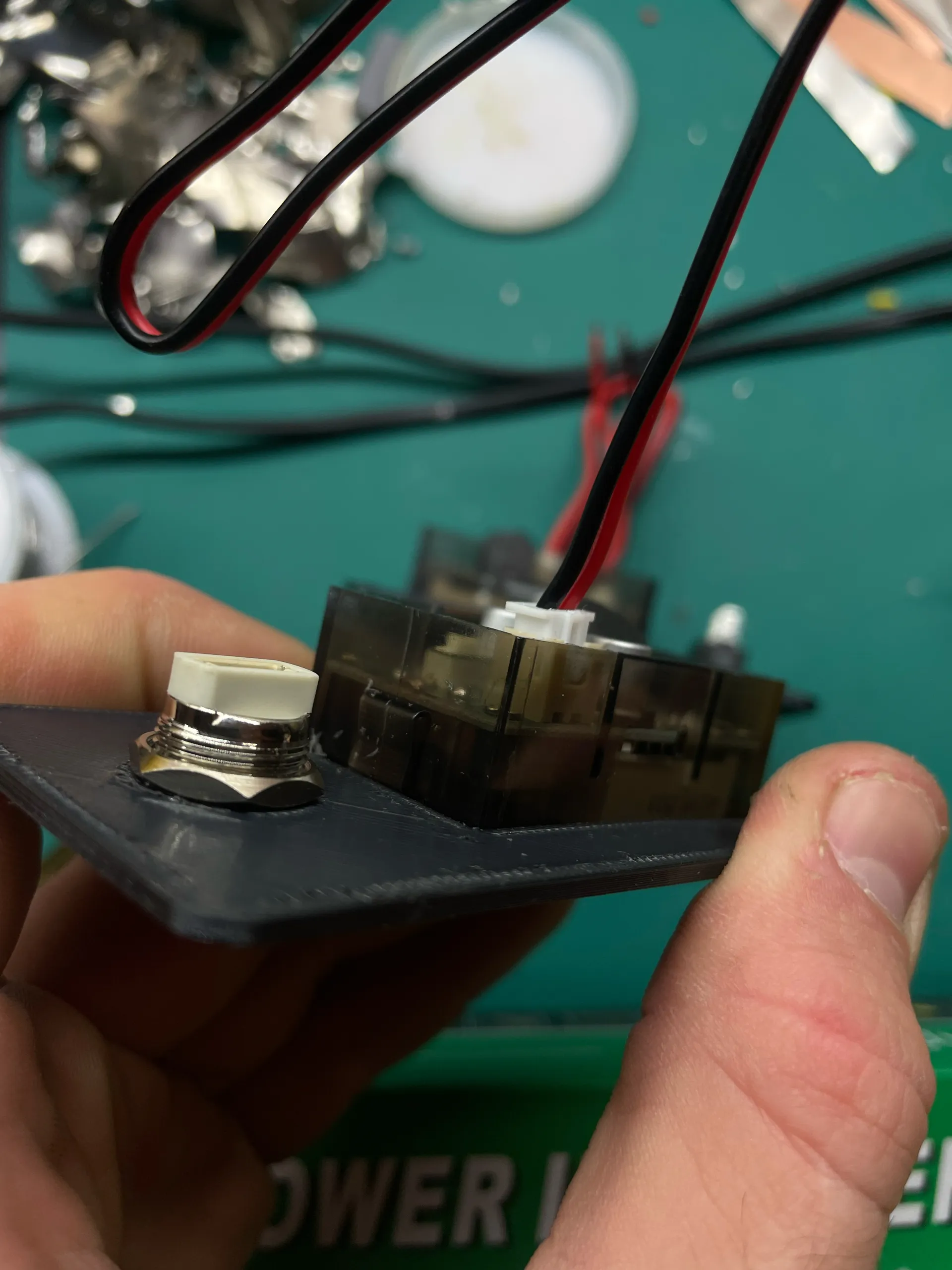 Voltmeter and button mountplate -1