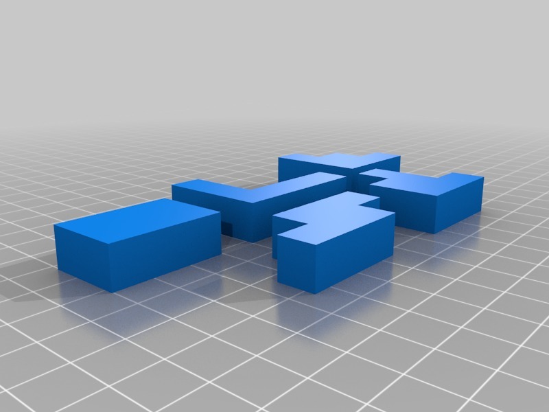  Six Hexomino 6x6 Tiling Puzzles  