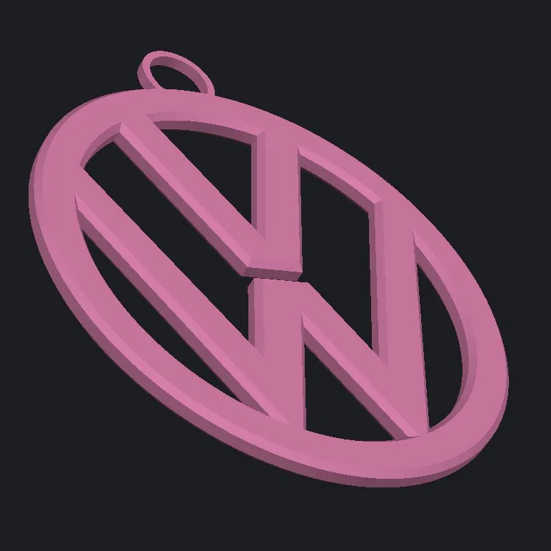 Volkswagen Logo Keychain