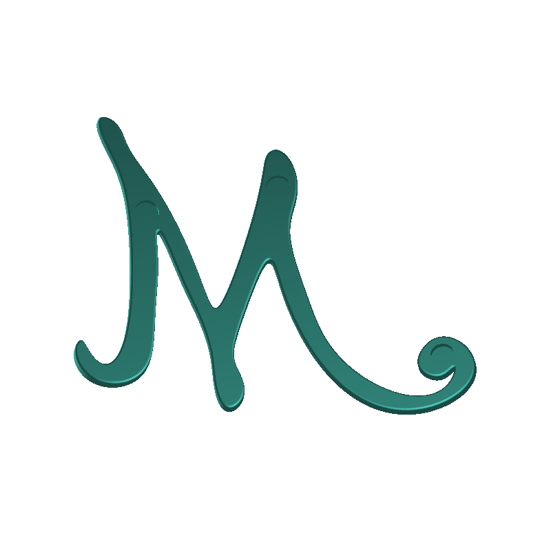 Fridge letter M capital 3D models download Creality Cloud