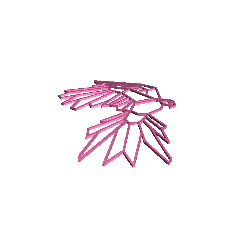 parrot stencil 2 d art