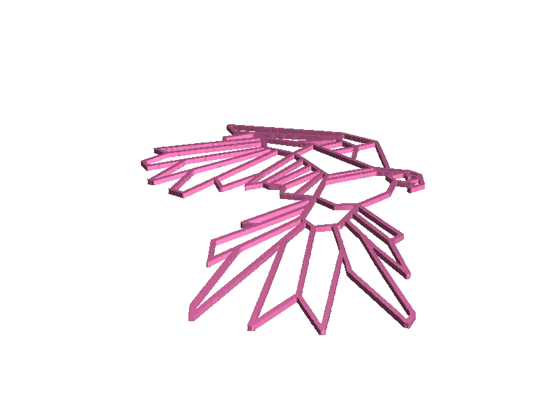 parrot stencil 2 d art
