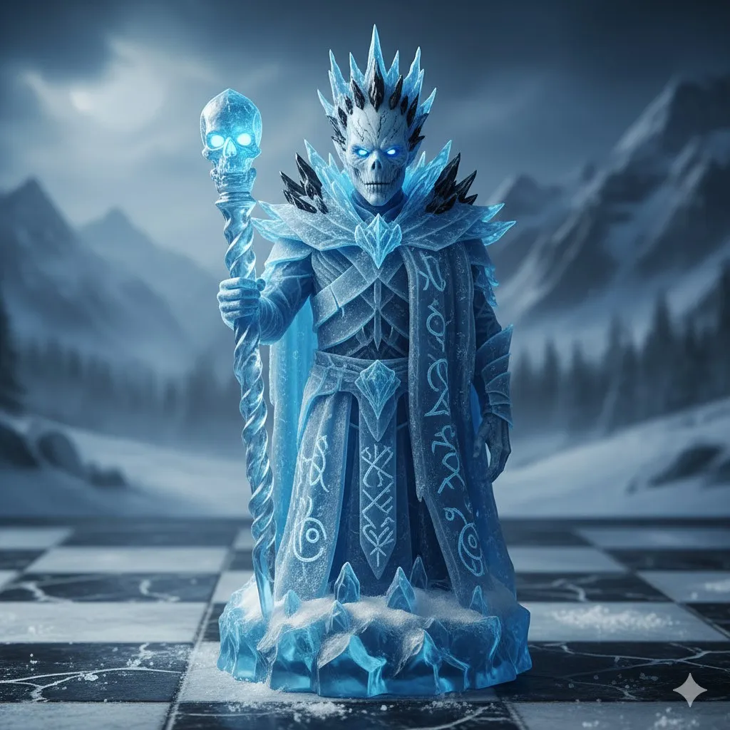 Games of Thrones White Walkers chess set 6-1