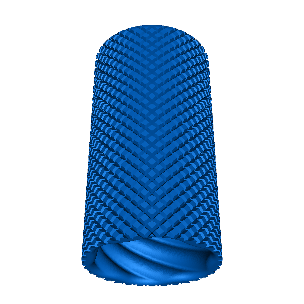 knurled twist container 