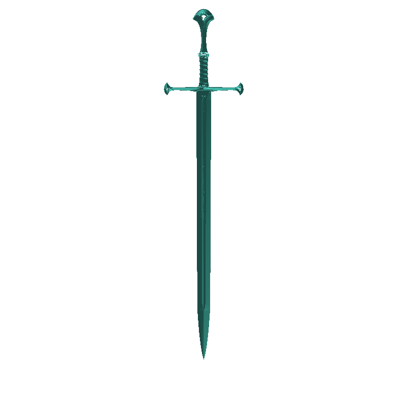 Anduril Sword - Lord of the Rings - REAL SIZE COSPLAY FILE