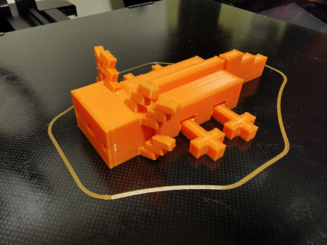 Axolotl minecraft style 3D models download Creality Cloud