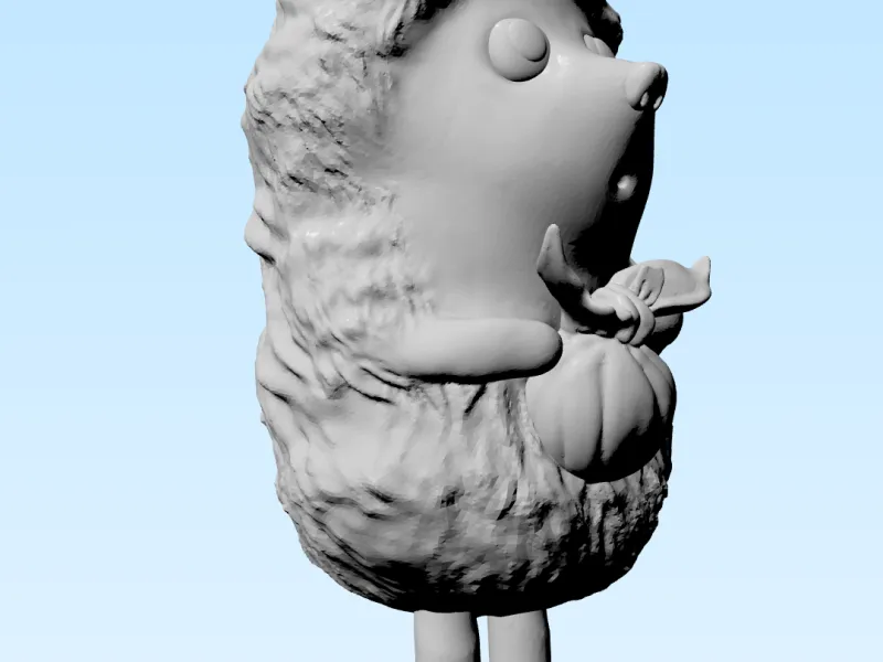 The hedgehog from the cartoon "Hedgehog in the fog"