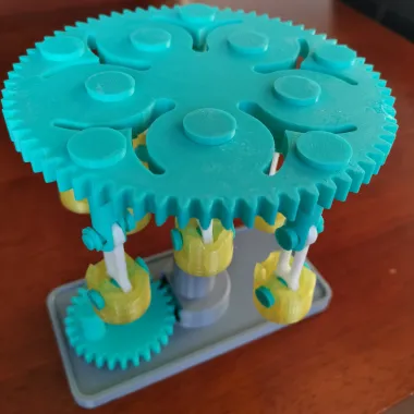 MECHANICAL CAROUSEL - GEARS TOY-1