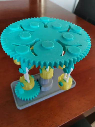 MECHANICAL CAROUSEL - GEARS TOY-1