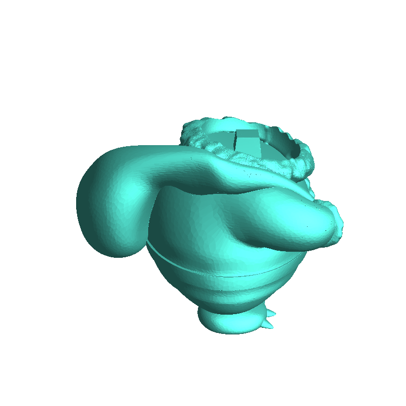 Santa Snorlax Christmas Ornament