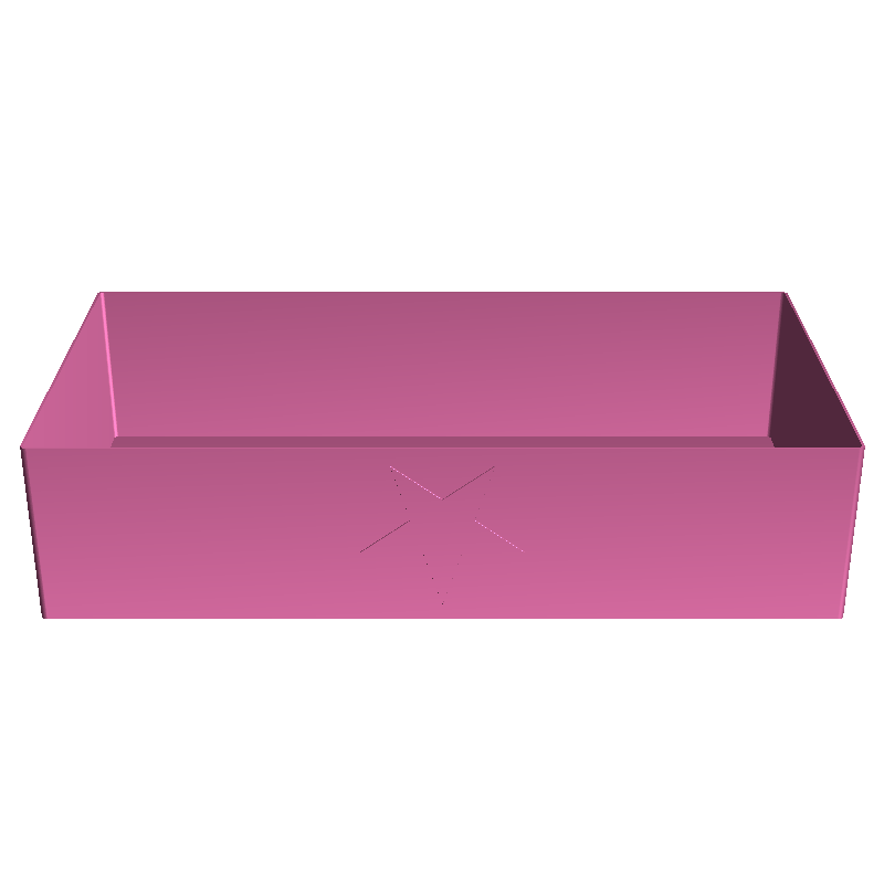 Cover for tissue box (227x113x54 mm), nestable box 3D models download