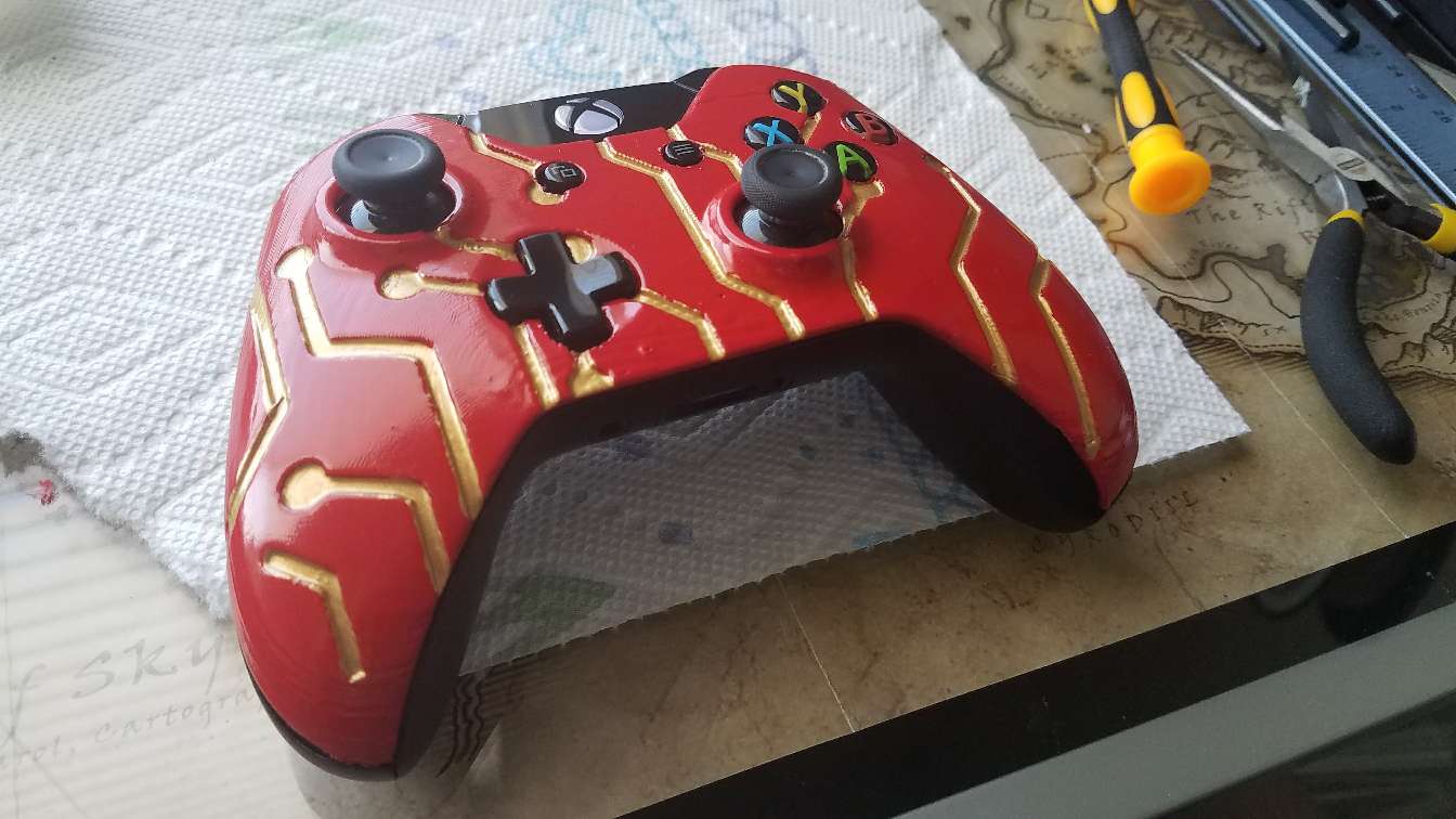 Electronic Pattern Xbox One Controller Faceplate 3D models download