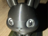 Bunny Statue Black-1