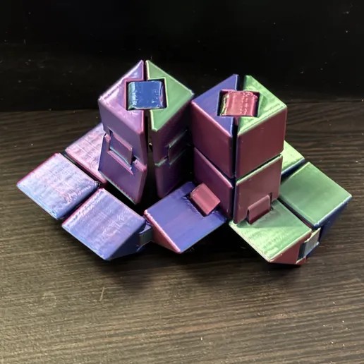 Shape Snake Fidget Fun - Print in Place