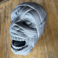 MUMMY HEAD WALL MOUNTED HEADPHONES HOLDER - NO SUPPORTS-1