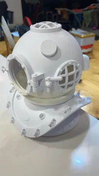 Deep Sea Diver Helmet, with optional skull and stand-1