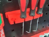 Suporte para painel perfurado de furos quadrados para alicate de precisão e conjunto de ganchos-3