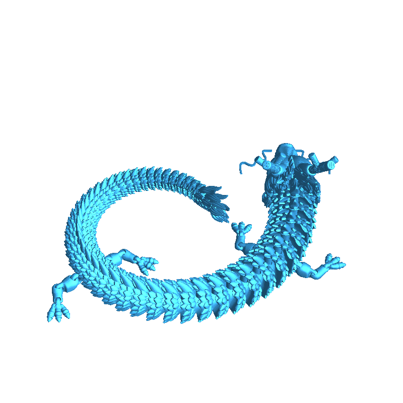Flexi Dragon - Toys - PLA - 3D printed product - фото 22