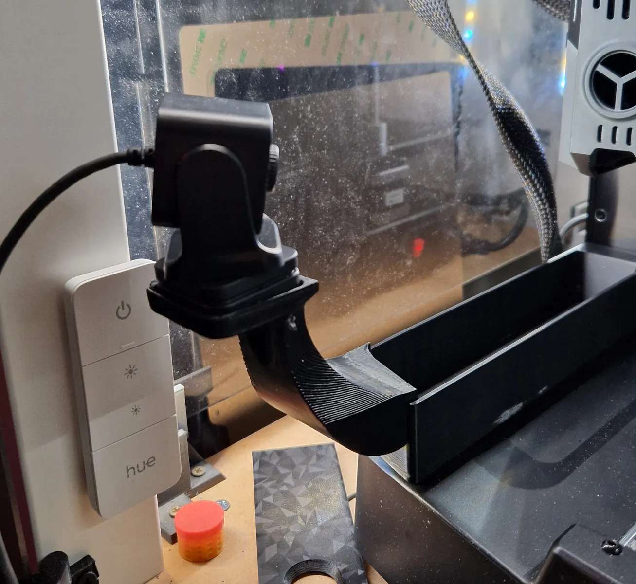 Bin with nebula cam mount - removable