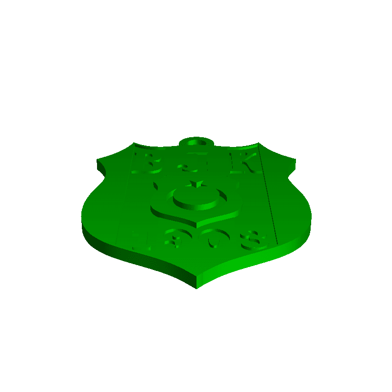 BJK (BESIKTAS) 3D LOGO BY OK (COLOR PRINTABLE)
