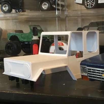FMS fcx24 Fj40 body shell requires mounting piece.