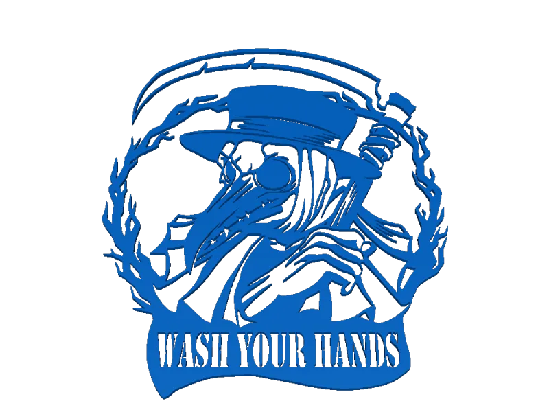 plague doc wash hands