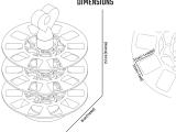 3-Tier Rotating Macaron Stand: Dessert Table Display-7