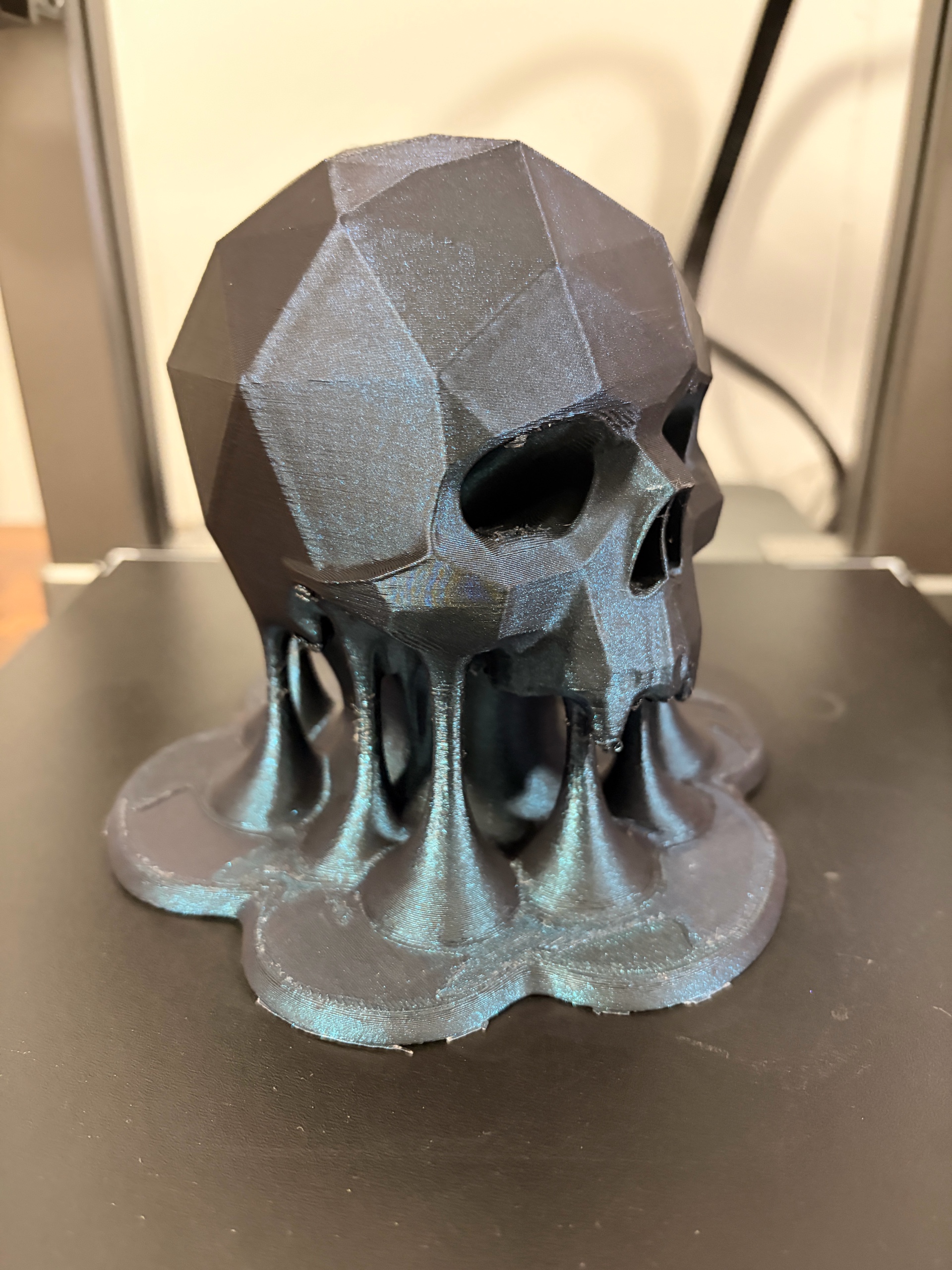 "Drip-Style" Low-Poly Skull