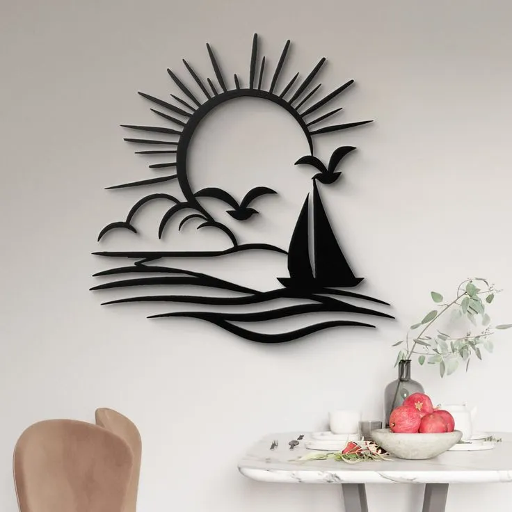 sail under sun wall art