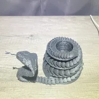 Articulated Cobra + Pencil Holder-4
