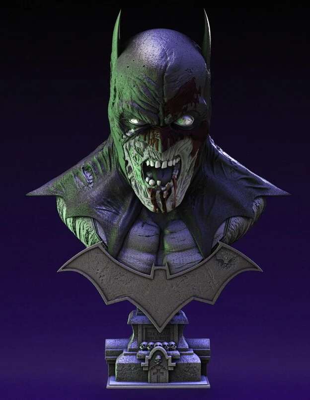 batman zombie bust 3D models download Creality Cloud