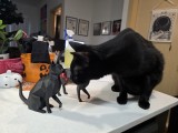 Low Poly Cat Statue With Magnet Accessories-4
