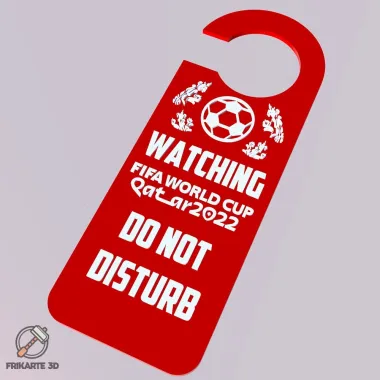Watching FIFA World Cup Qatar 2022 Door Hanger-1
