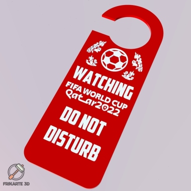 Watching FIFA World Cup Qatar 2022 Door Hanger-1