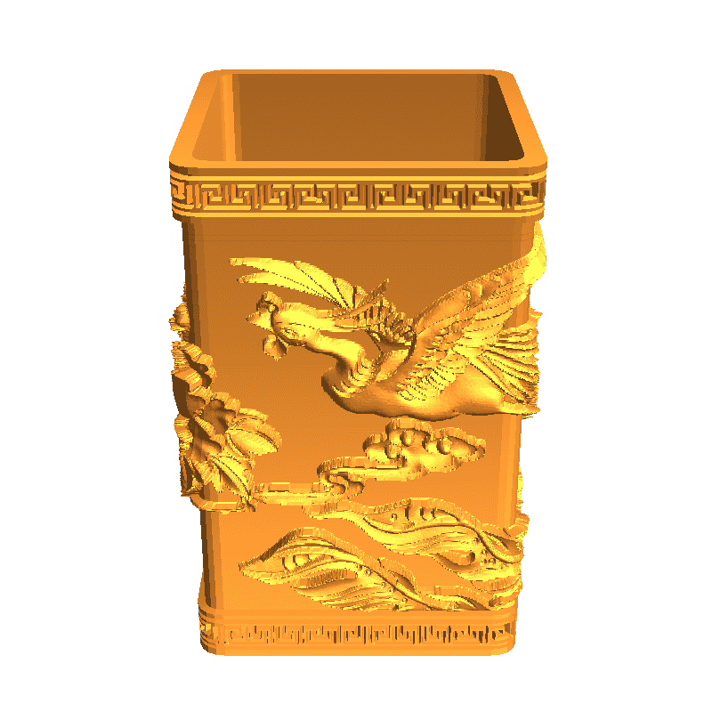 peacock lover pen holder