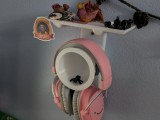 headphone holder wall mount with a shelf-0