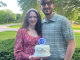 Wedding monogram cake top-0