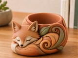 Cute Fox Planter Pot-2