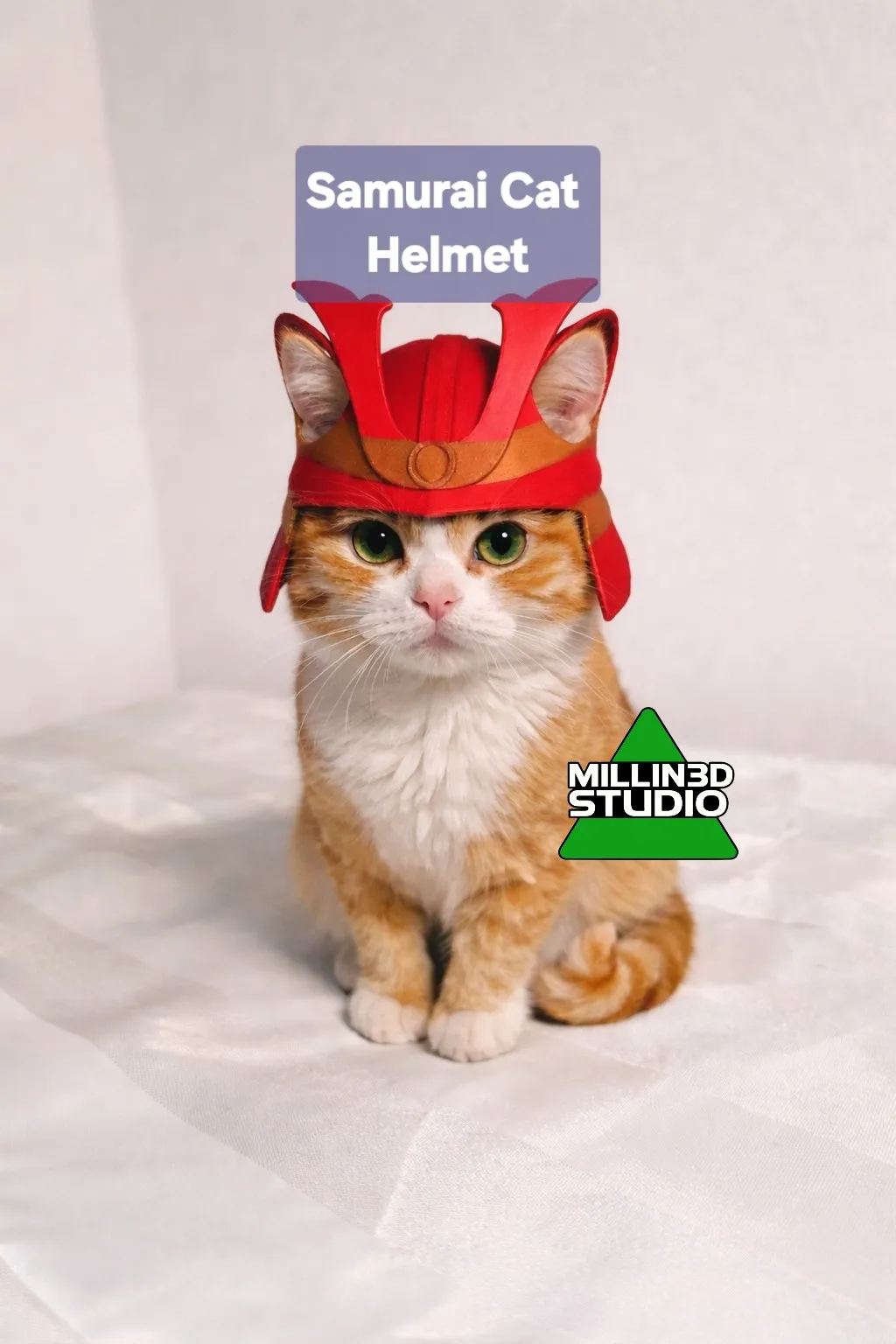 Armored Samurai Cat Helmet-0