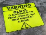 Skylt Öl-kyl-0
