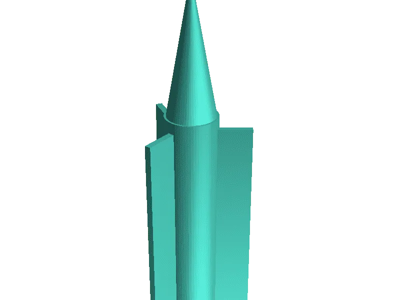 Rocket little taller and wider