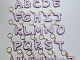 Alphabet Keychain-0