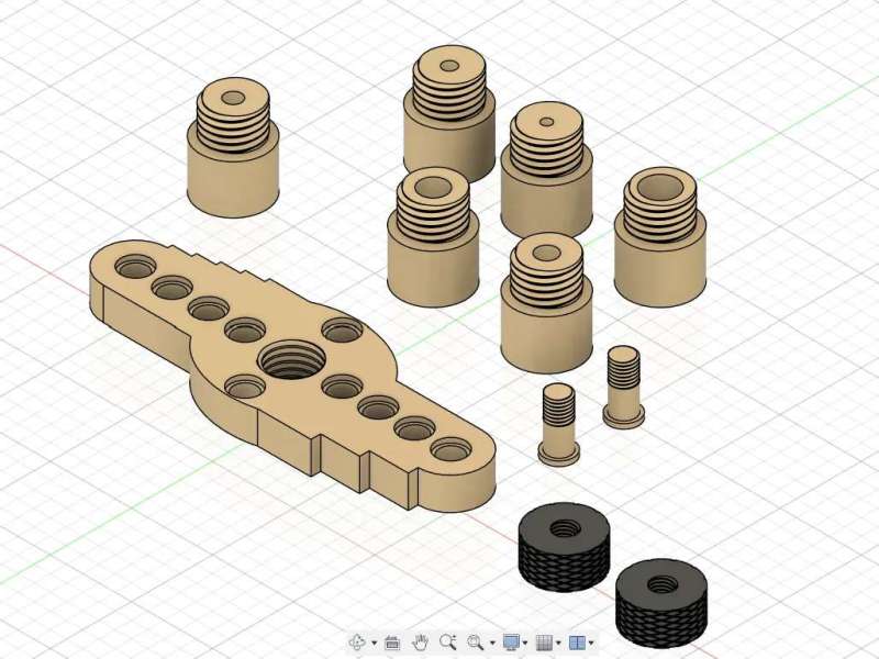 wood dowel hole drilling guide jig
